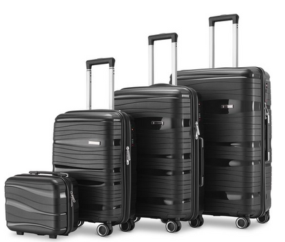 Suitcase Supply Kofferset - Trolleyset 4-delig met TSA-slot - Zwart