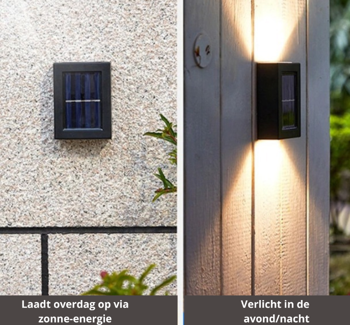 Neils Draadloze LED Solar Wandlampen - Breng de ideale sfeer tot leven in jouw tuin!
